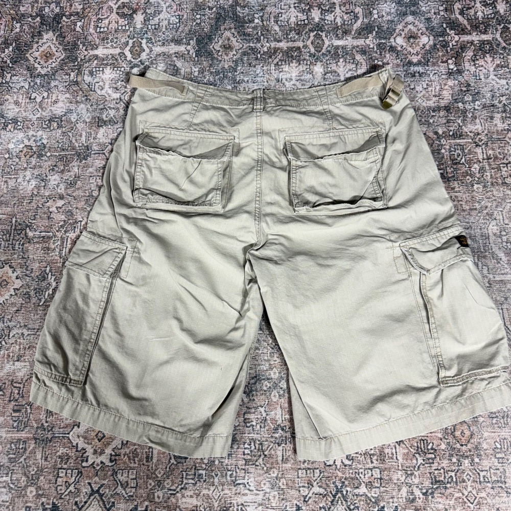 Vintage 90s Polo Sport Ralph Lauren Cargo Shorts Size 36 Beige‎ - Picture 3 of 8